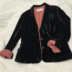 Cupcakes and Cashmere Velvet Blazer